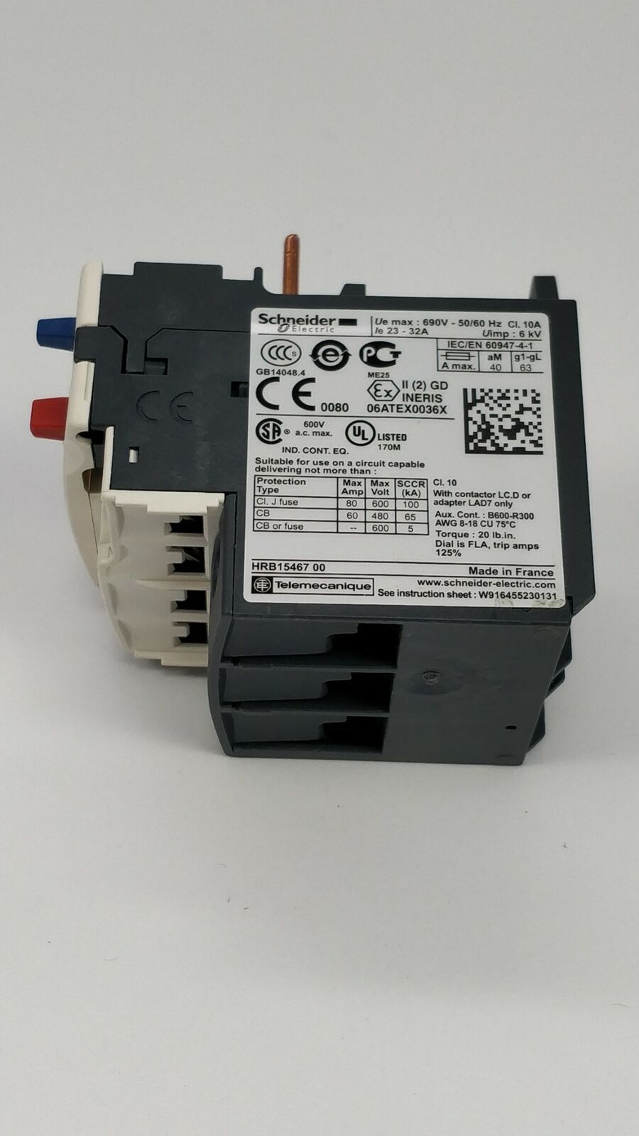 Schneider Electric LRD32 Overload relay 23...32A