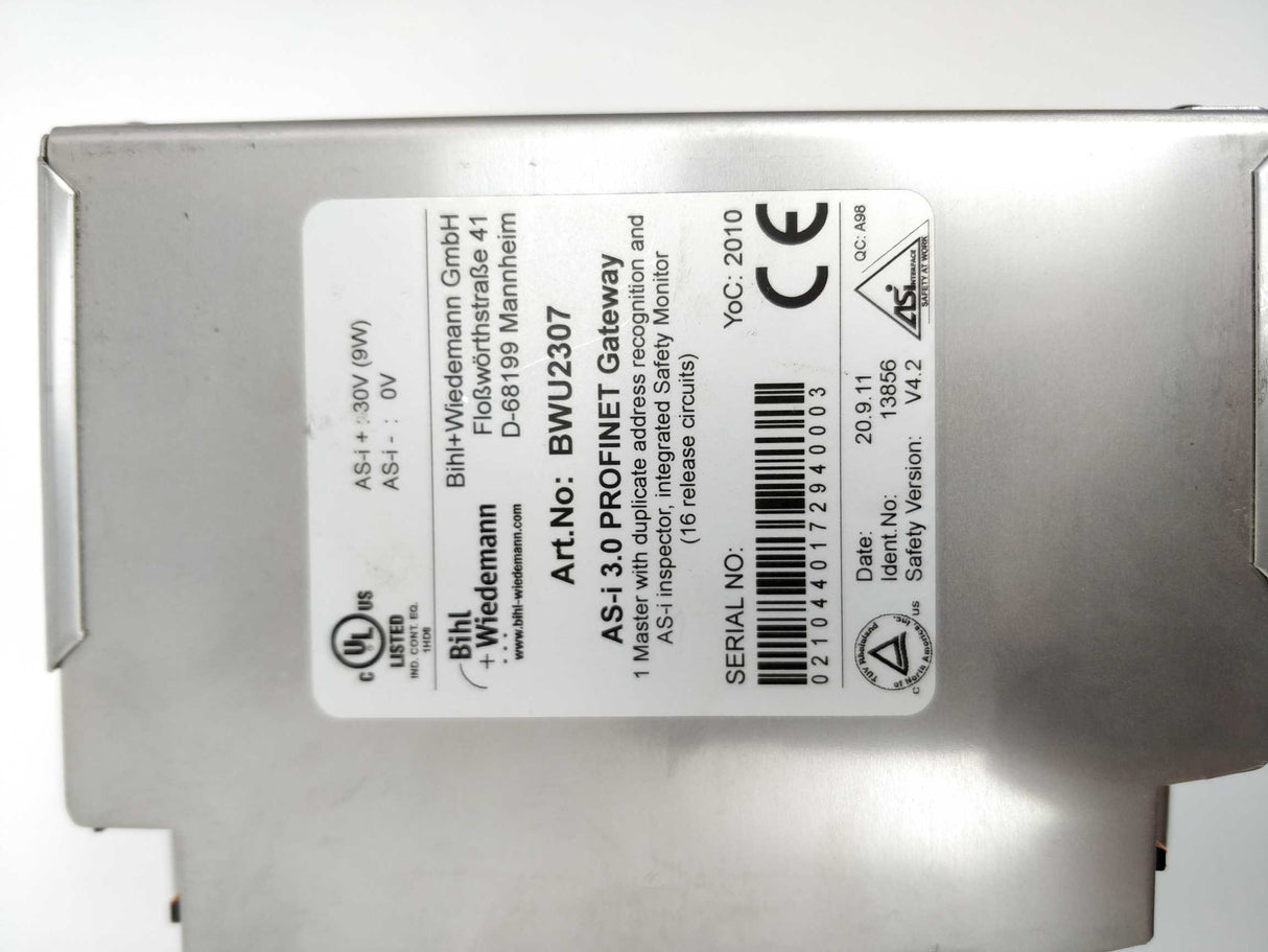 Bihl+Wiedemann BWU2307 AS-i 3.0 PROFINET Gateway