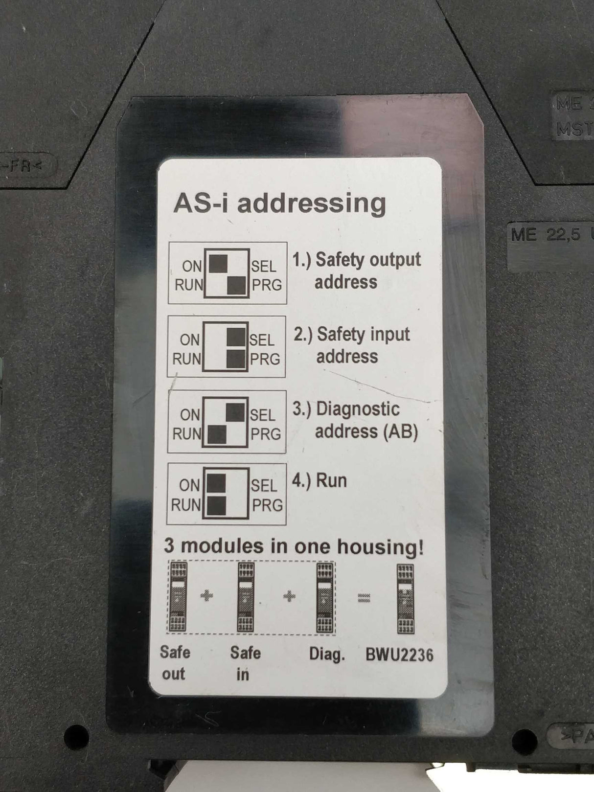 Bihl+Wiedemann BWU2236 AS-i Safety Relay Output Module