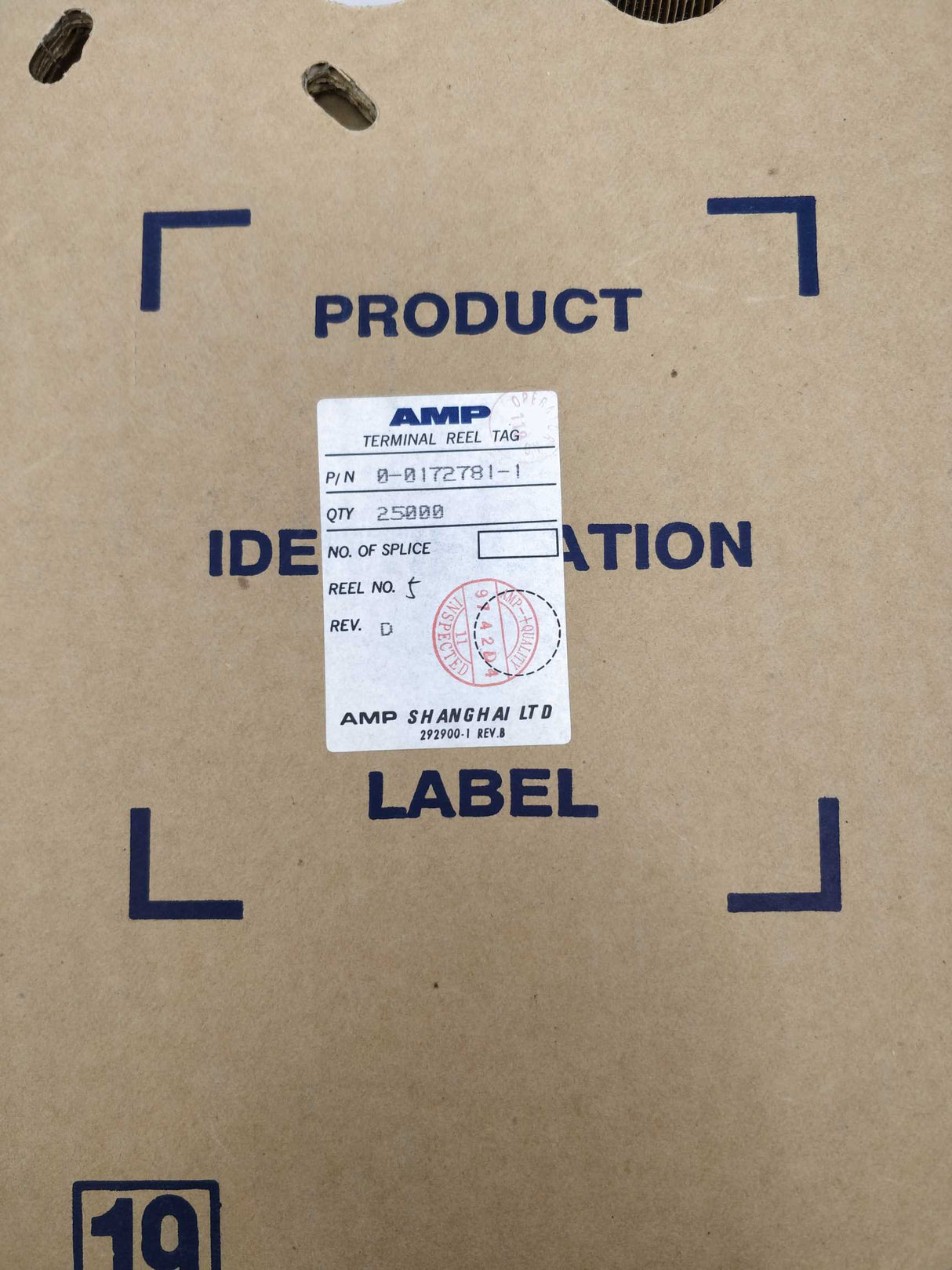 AMP 0-0172781-1 roll of 24000 pcs. Terminals