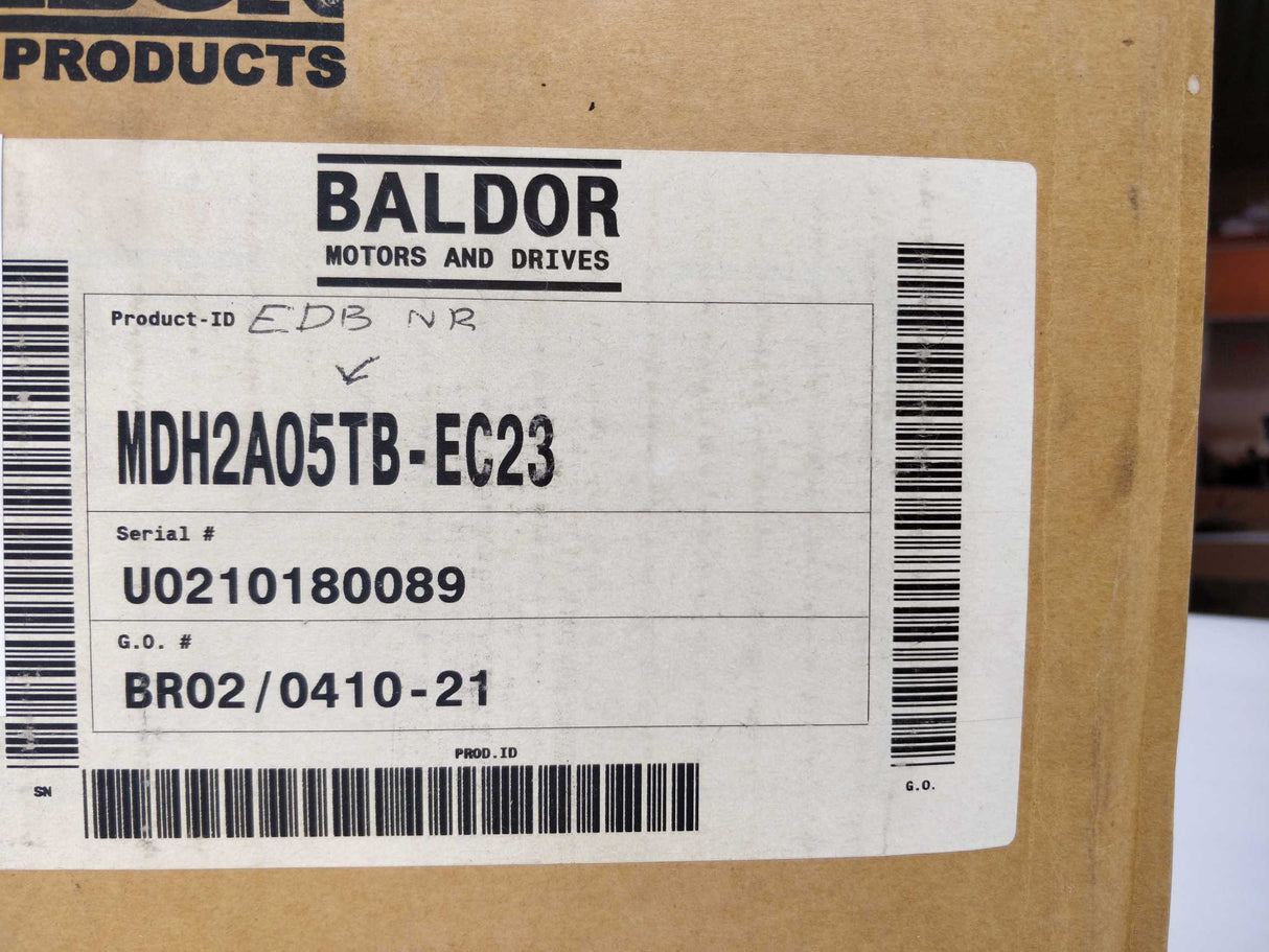 BALDOR MDH2A05TB-EC23 MDII-230V/5A/24V/DB/Enc/1CAN