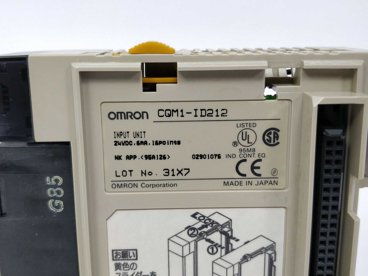 OMRON CQM1-ID212 Input Unit 24VDC 6mA 16 Points