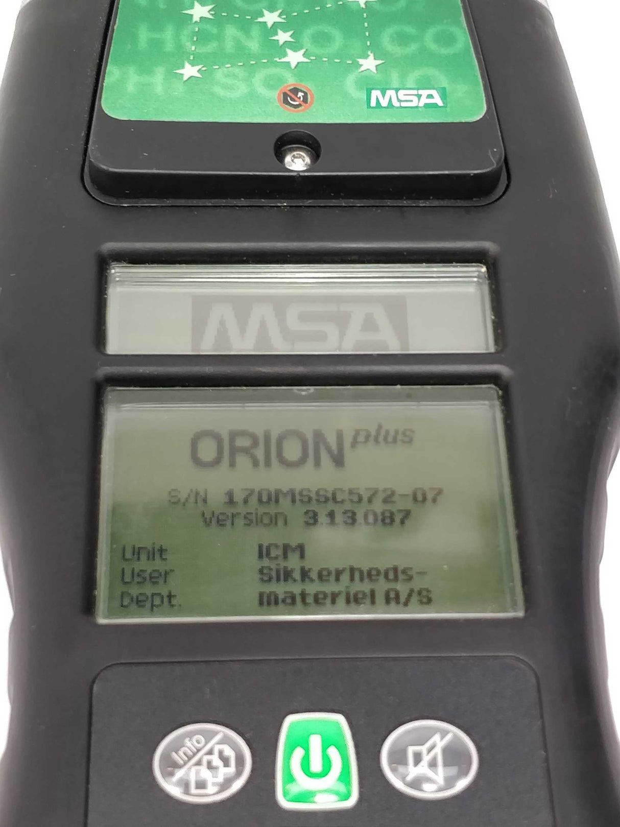 MSA 10056665 Orion PLUS Co2, NO2, CO, O2, Methan, need calibration