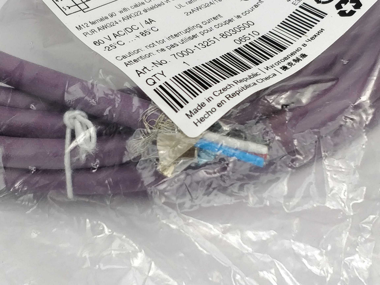 Murr 7000-13251-8030500 M12 female 90 with cable Canopen