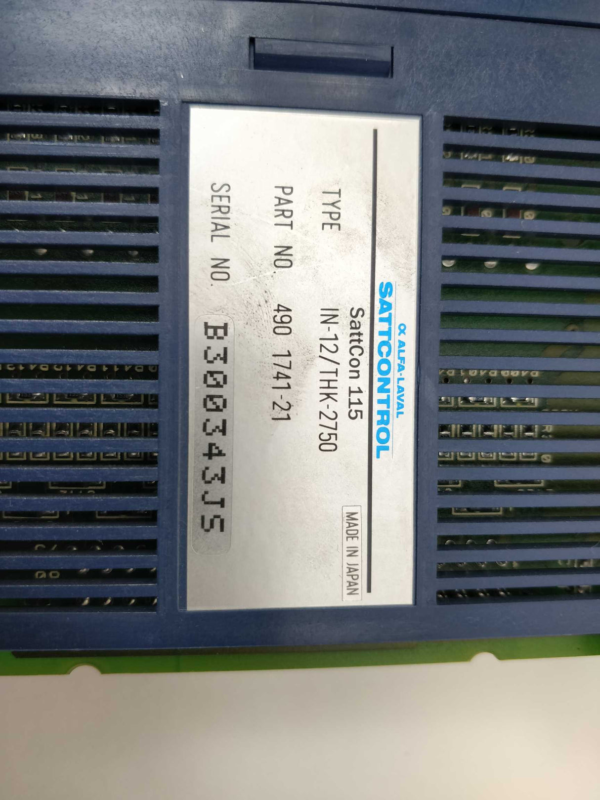 Alfa Laval 490 1741-21 IN-12/THK-2750 SATTCONTROL SattCon 115