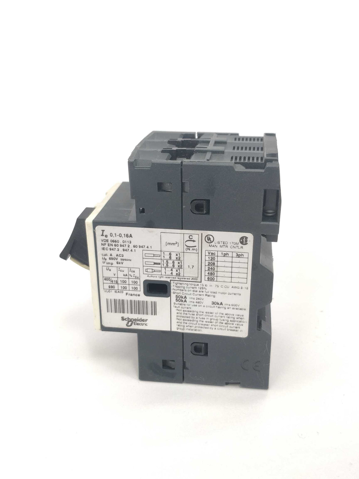 TELEMECANIQUE GV2ME01 0.1-0.16A