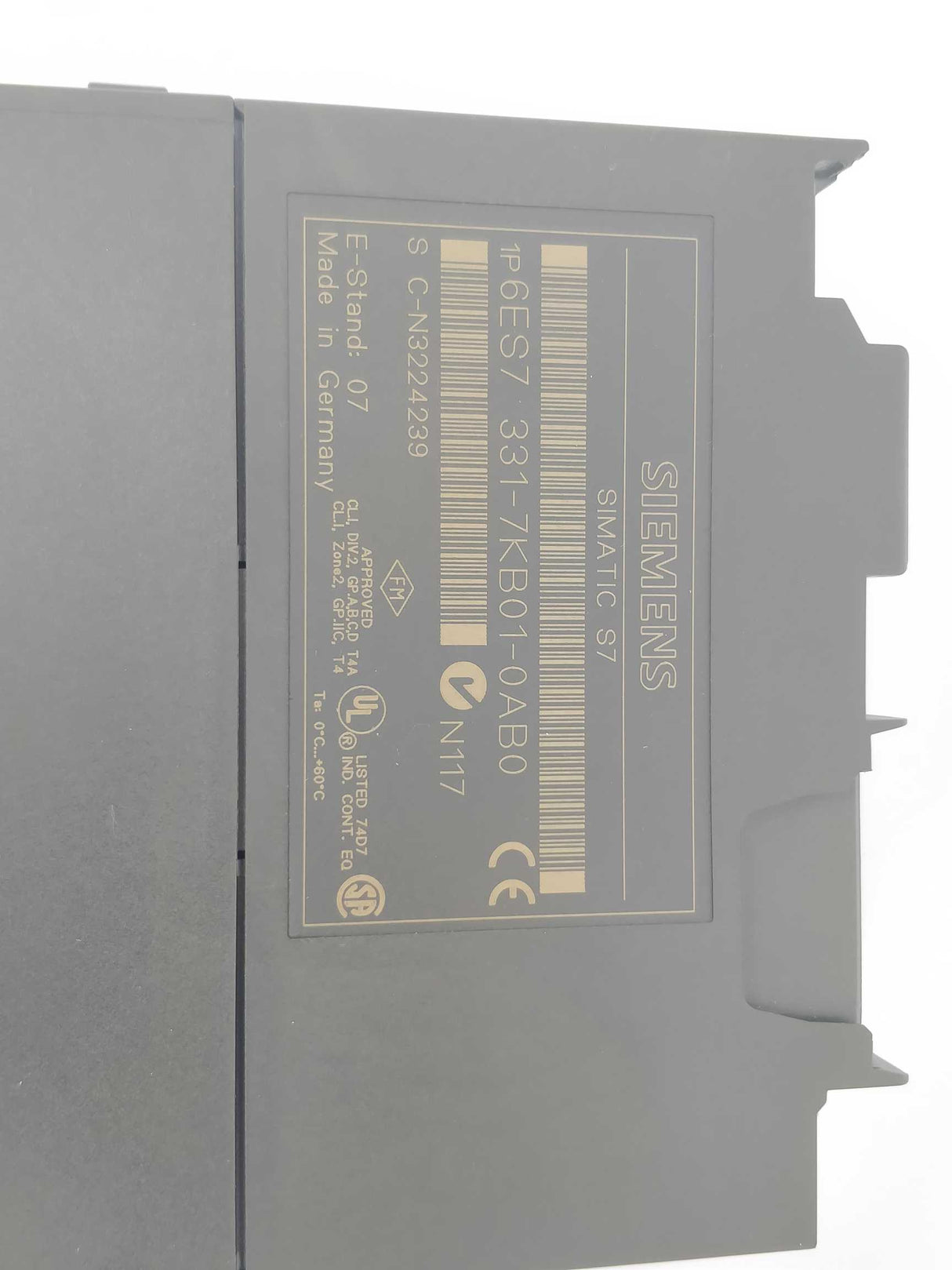 Siemens 6ES7 331-7KB01-0AB0 Simatic S7 E-stand 07