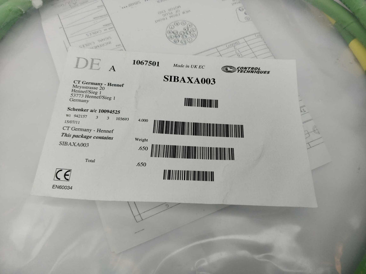 Control Techniques SIBAXA003 Cable