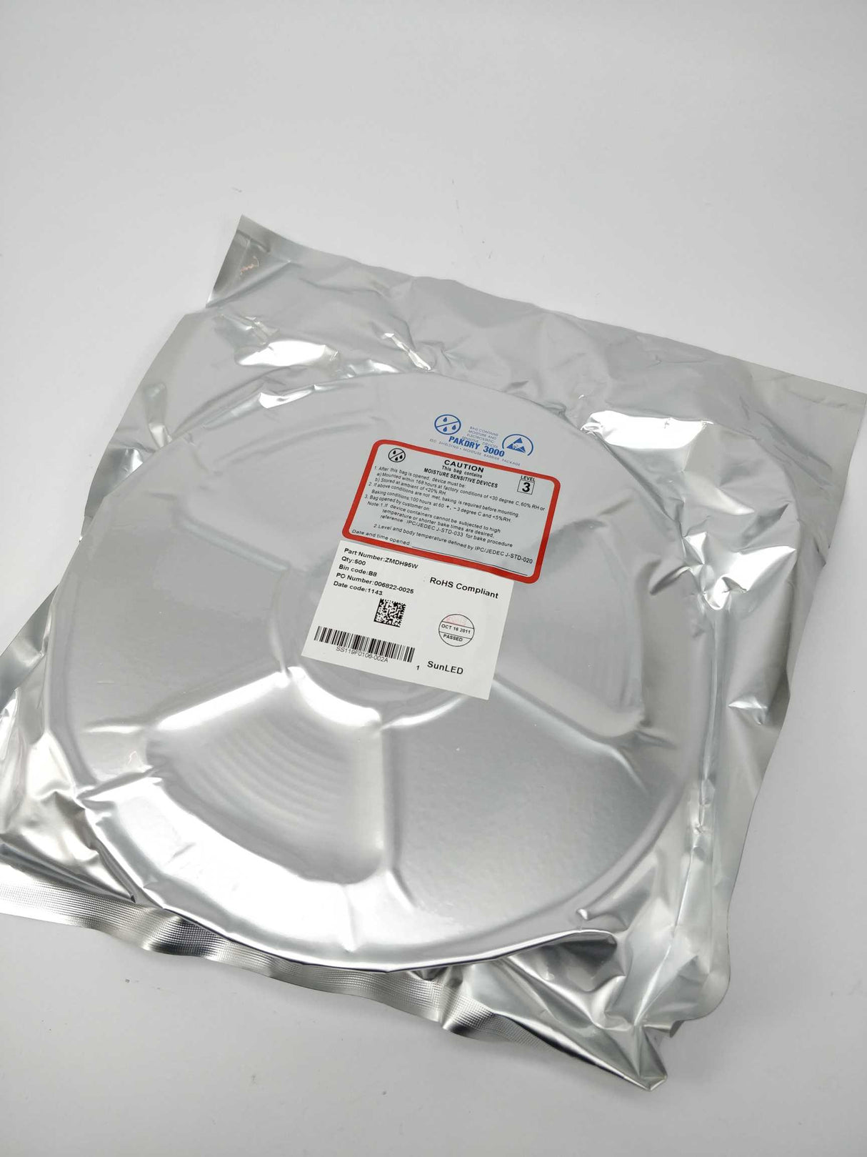 Sunled ZMDH95W 1,05W SMD LED RED 500Pcs