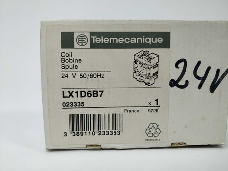 TELEMECANIQUE LX1D6B7 Contactor Coil 23V 50/60Hz