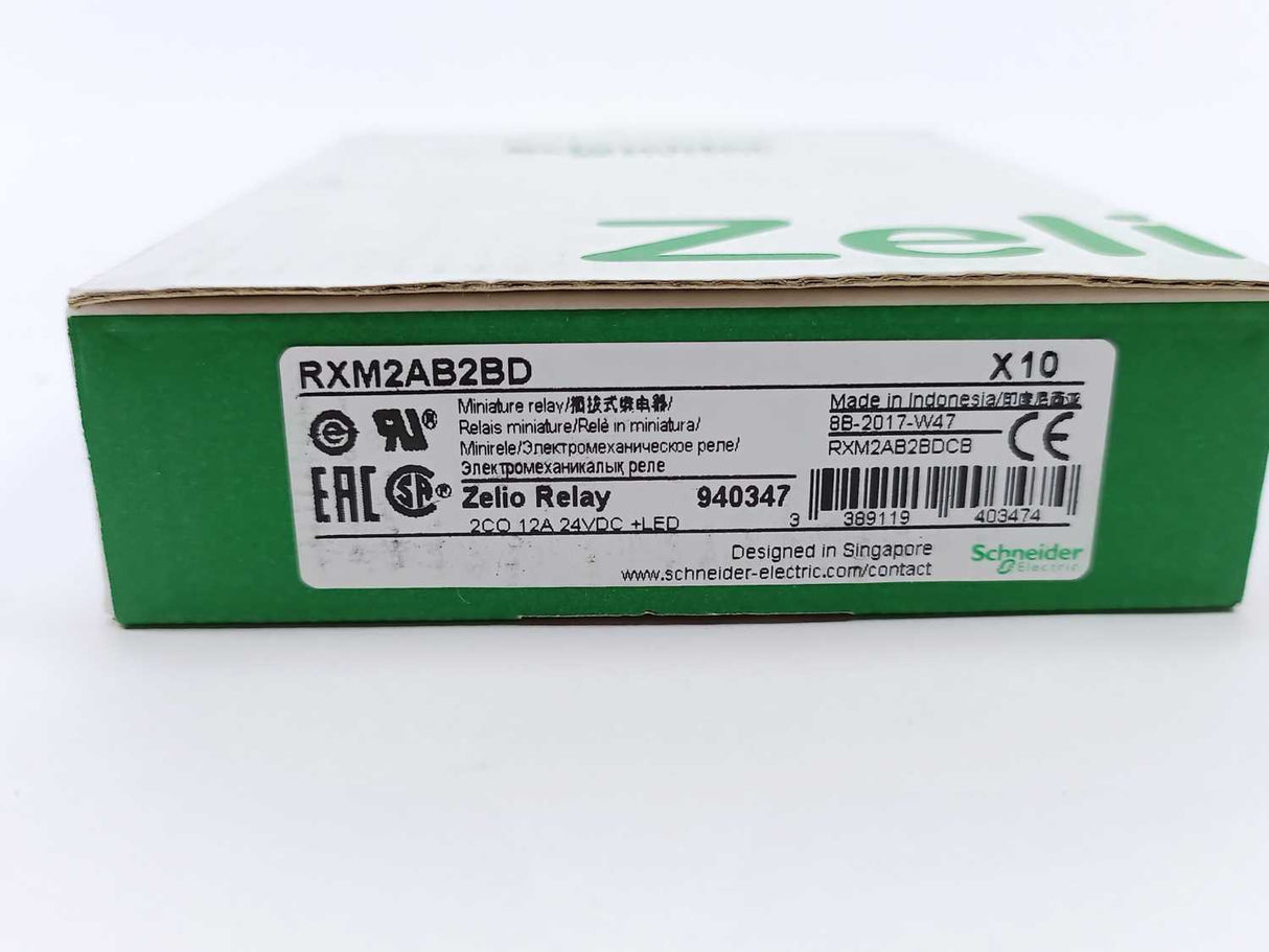 Schneider Electric RXM2AB2BD Miniature relay 10Pcs