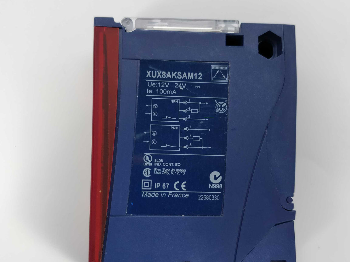 TELEMECANIQUE XUX8AKSAM12 CELLULE PHOTOELEC COMPACT EFFAR