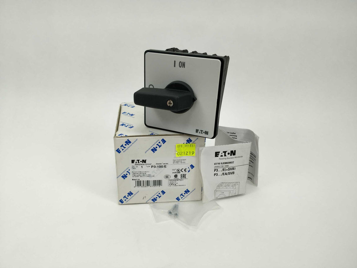 Eaton 067201 P3-100/E Switch Disconnector