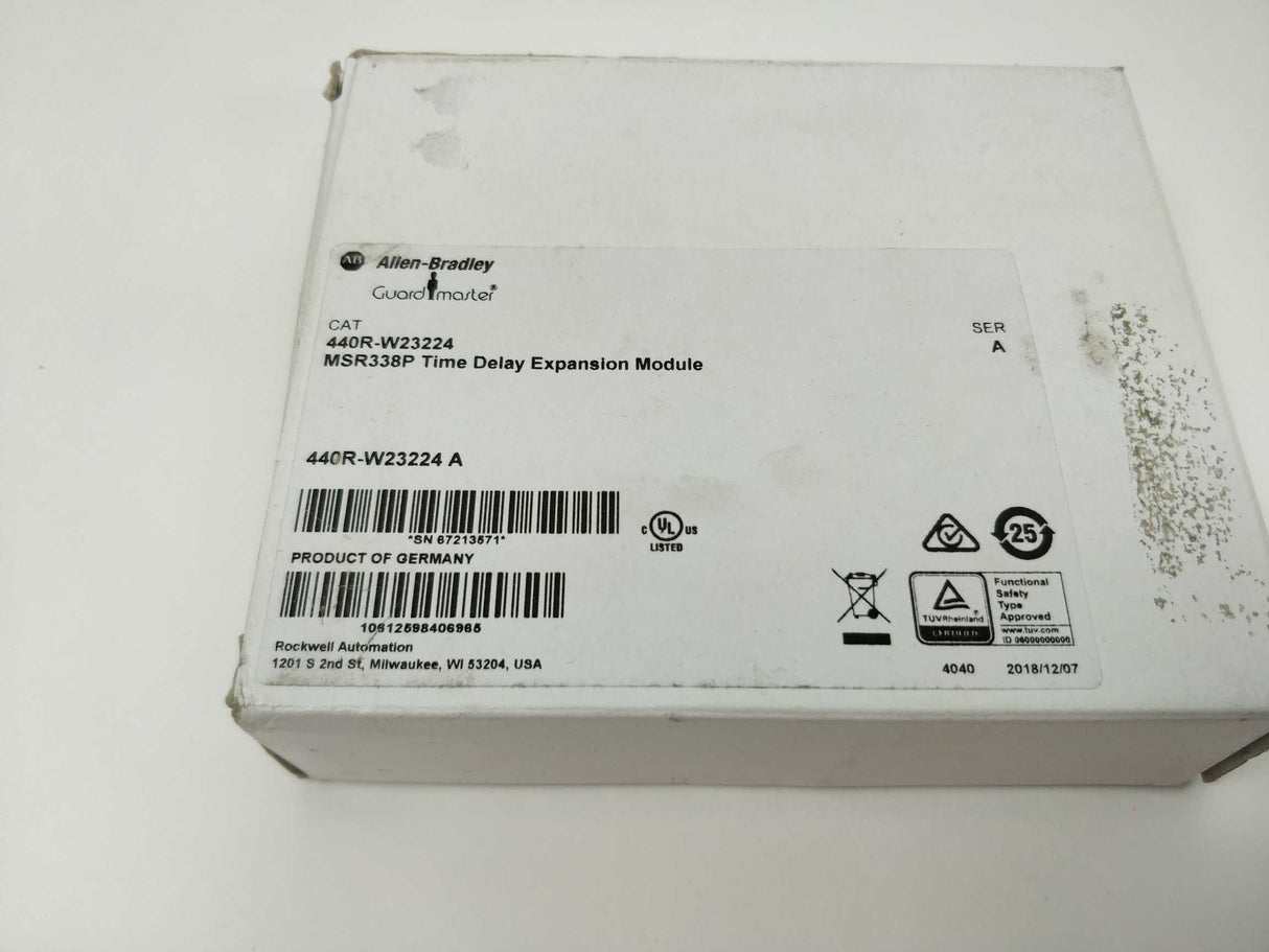 AB 440R-W23224 Ser. A MSR338P Time Delay Expansion Module Guardmaster
