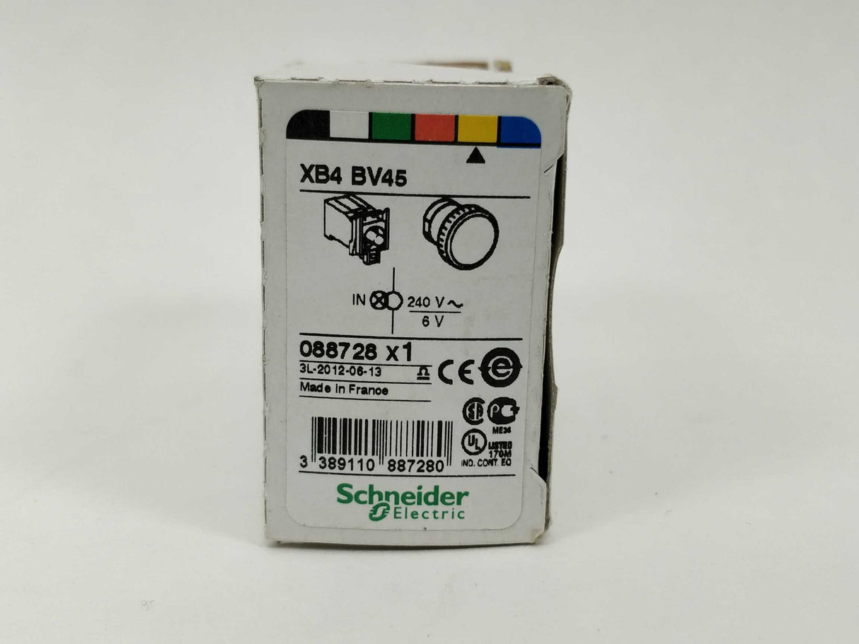 Schneider Electric XB4 BV45 Harmony Signallampe, orange, 230-240V trafo