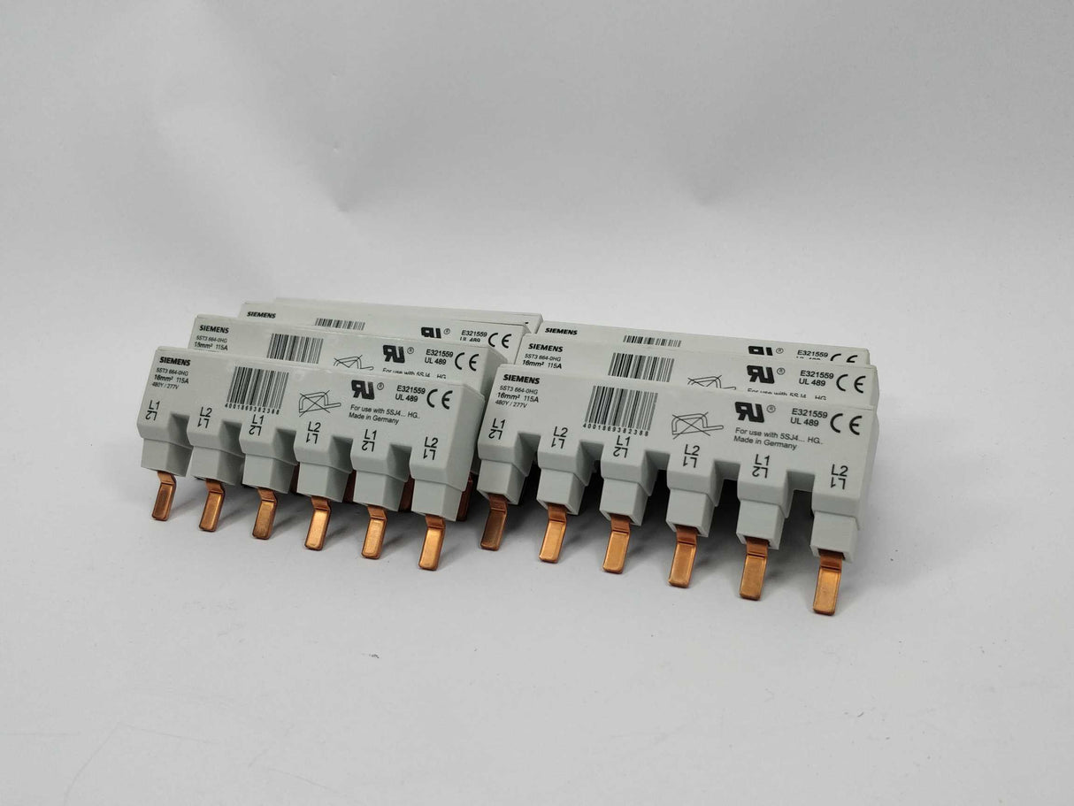 Siemens 5ST3664-0HG Busbar UL 489 9 Pcs.