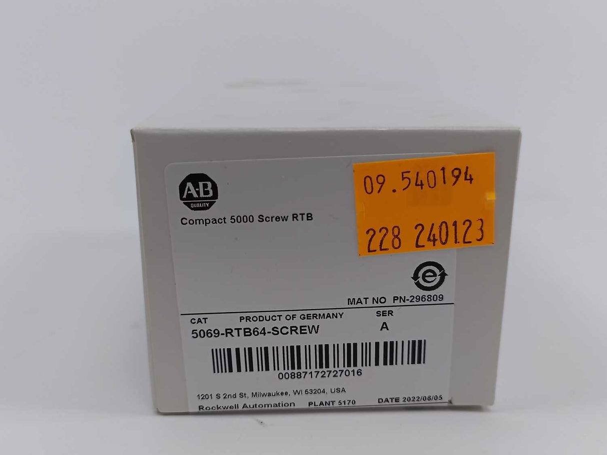 AB 5069-RTB64-SCREW Ser A, Compact 5000 Screw RTB
