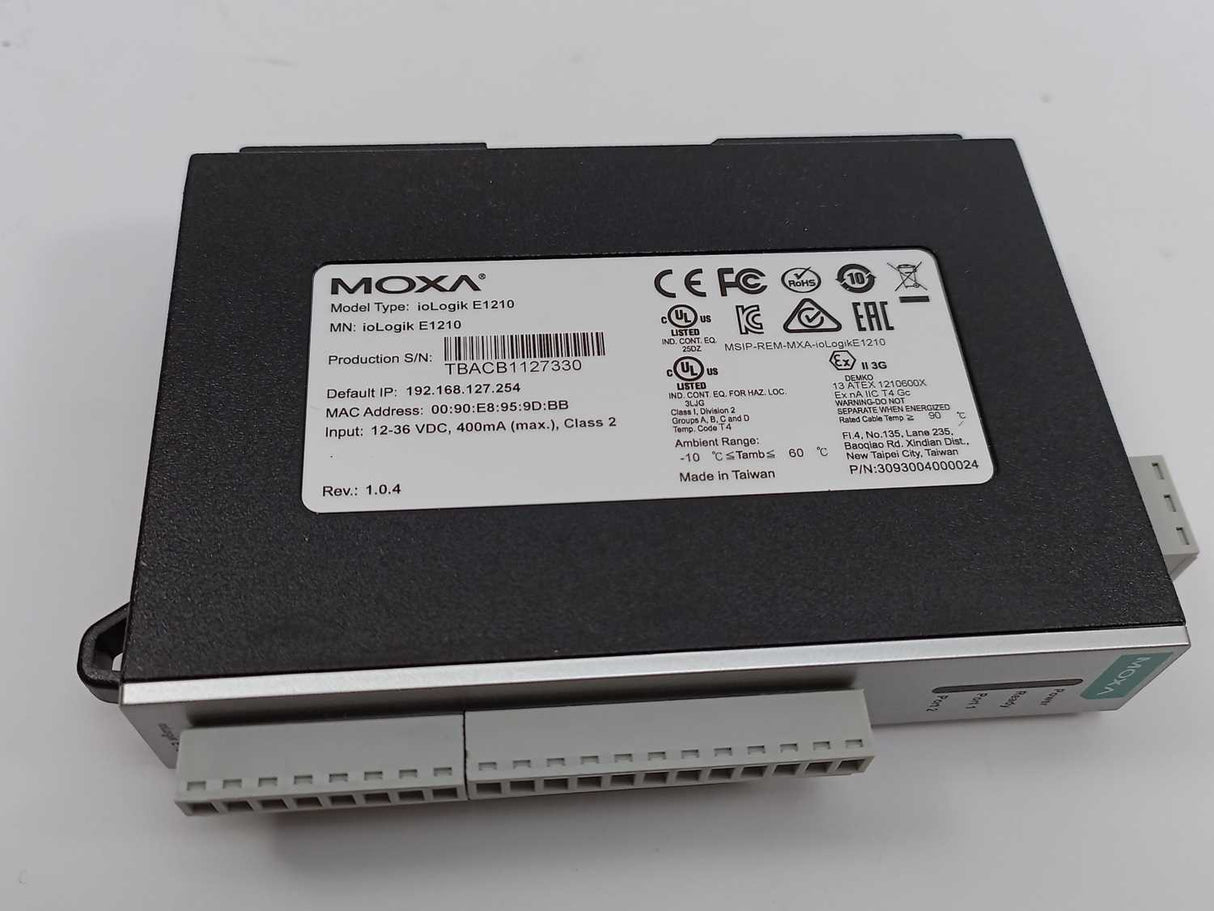 Moxa ioLogik E1210 Ethernet I/O Server 16xDI Modbus/TCP