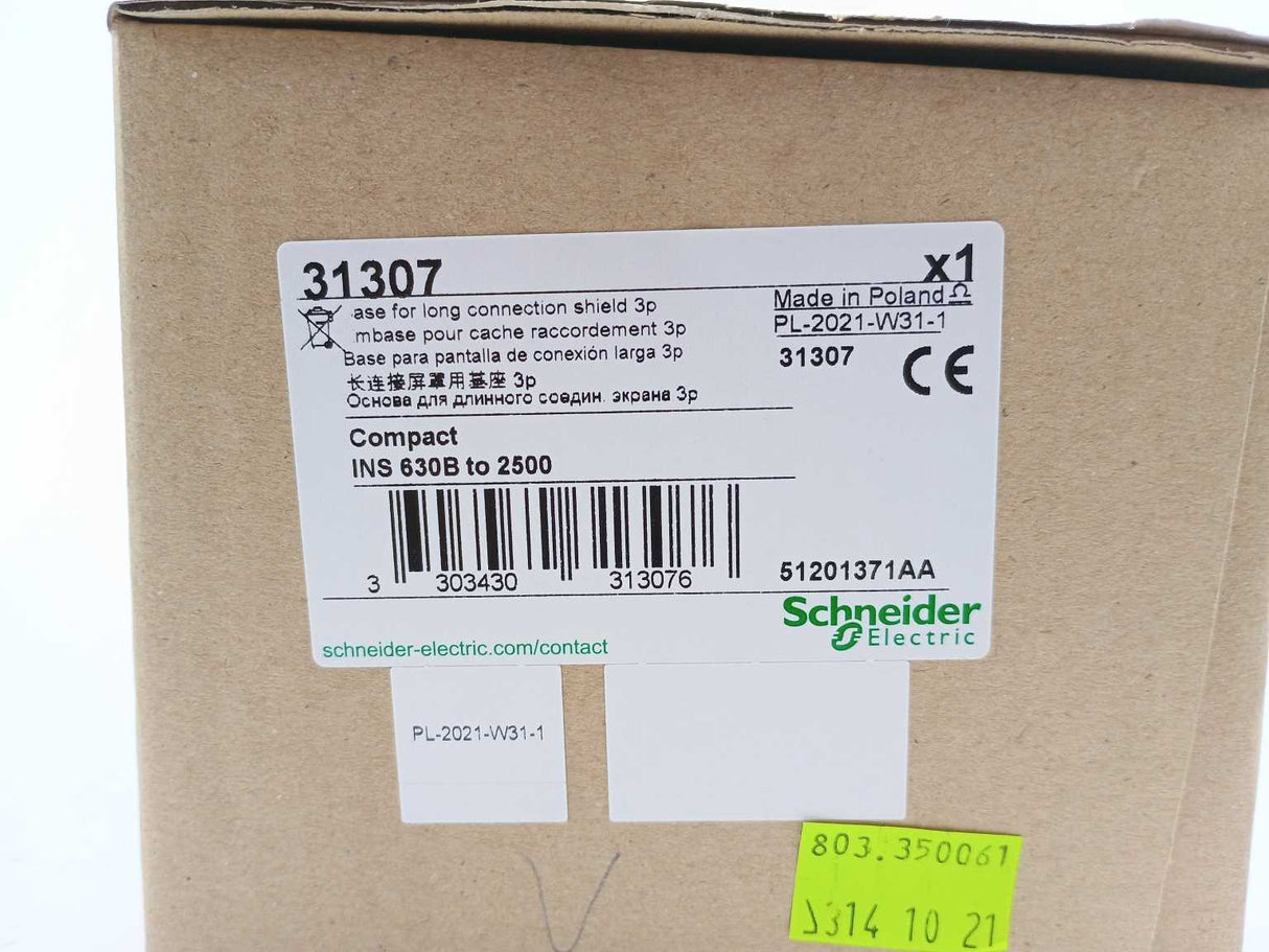 Schneider Electric 31307 Base for long connection Shield 3p