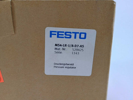 Festo 529425 MS4-LR-1/8-D7-AS Pressure Regulator