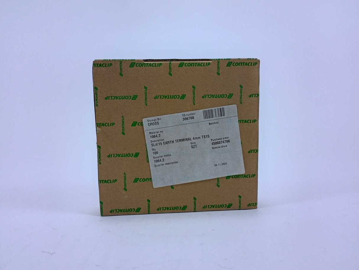 Contaclip SL4/15 Earth Terminal 1064.2 100 Pcs.