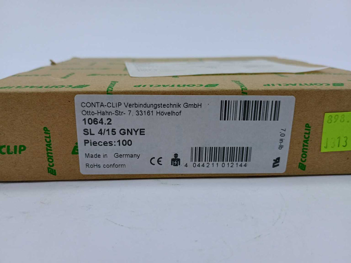 Contaclip SL4/15 Earth Terminal 1064.2 100 Pcs.