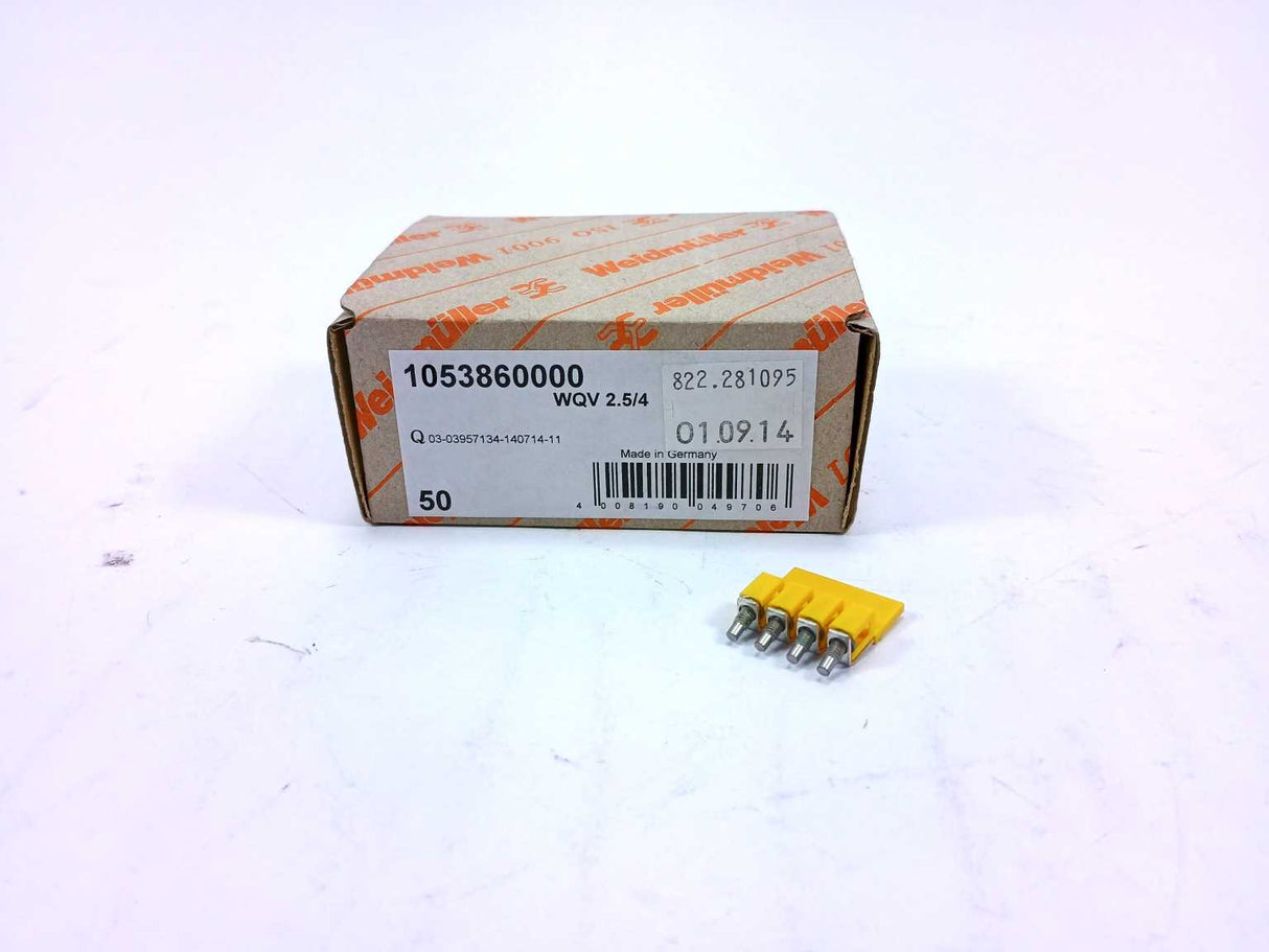 Weidmüller 1053860000 TERMINAL BLOCK JUMPER, 4WAY, (44Pcs)