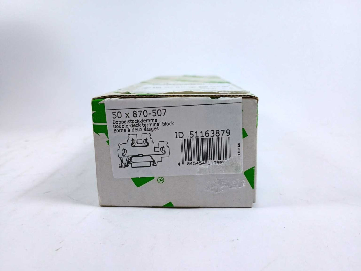 Wago 870-507 DSK-Compact Doble-deck 50 Pcs.