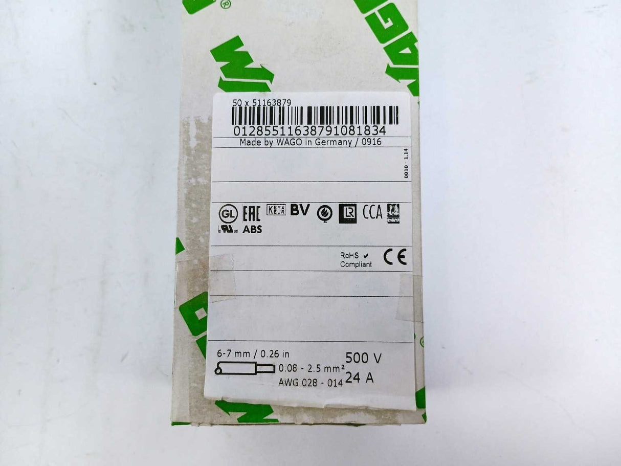 Wago 870-507 DSK-Compact Doble-deck 50 Pcs.