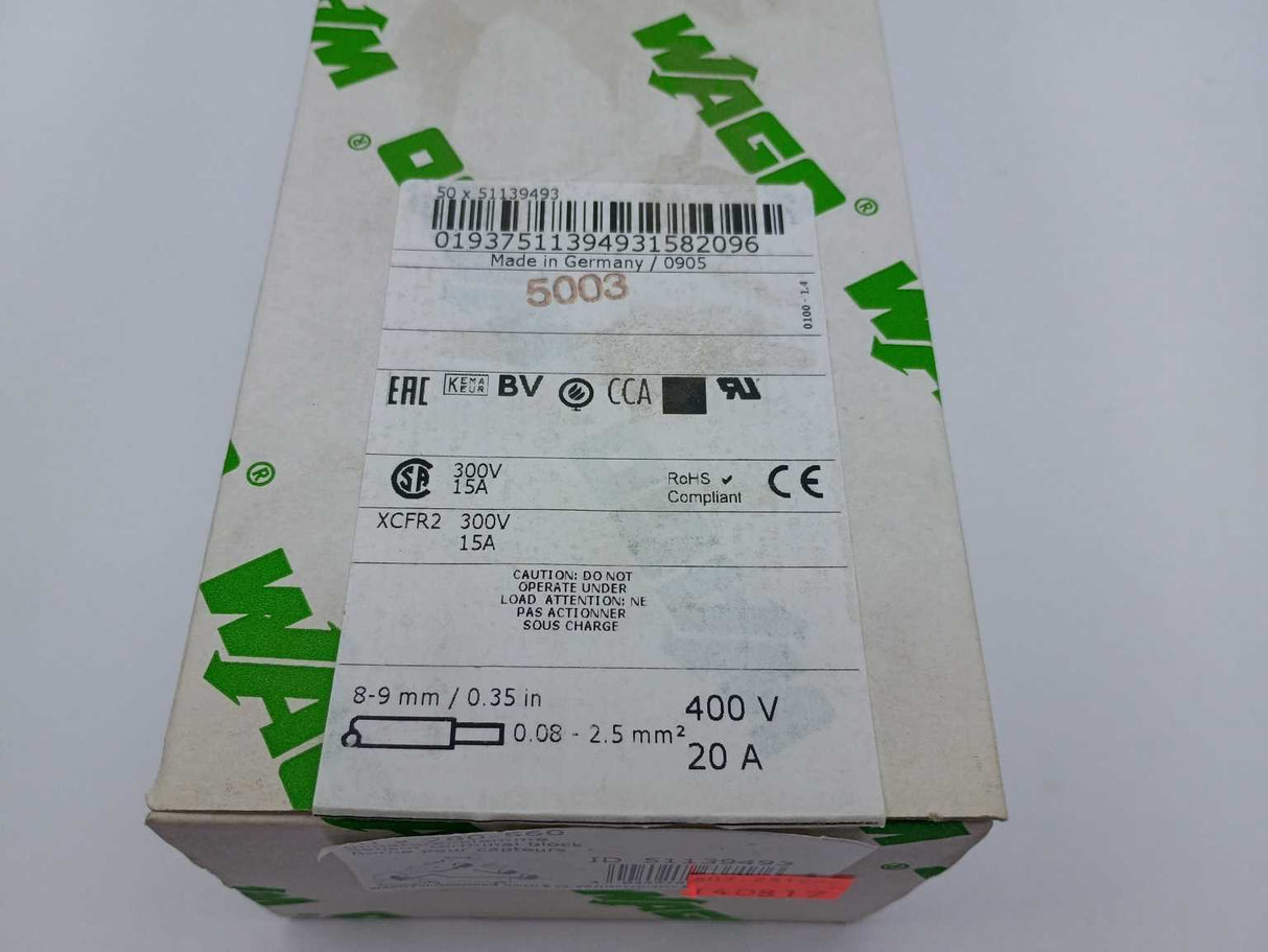 Wago 280-560 Rail Mount Terminal Block 50 Pcs