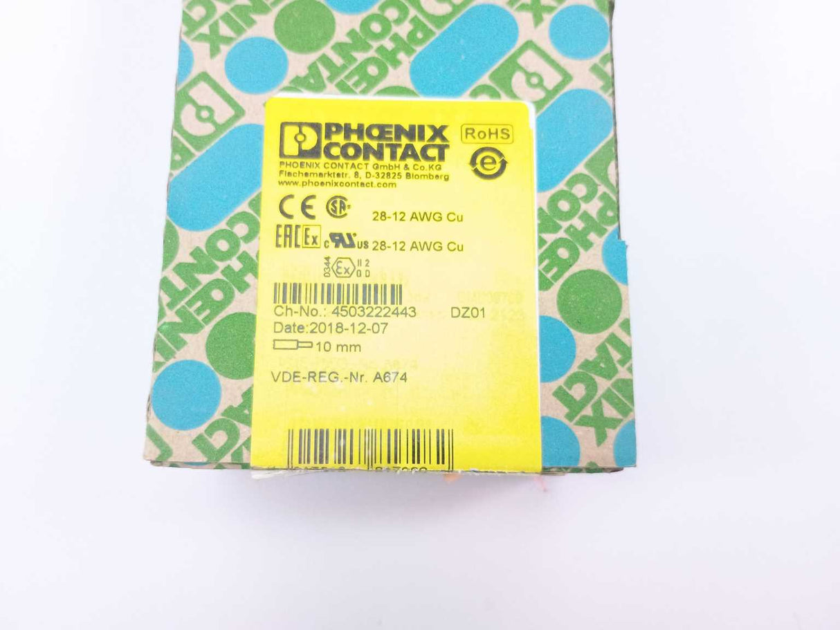 Phoenix Contact 3036026 STTB 2,5-PE TERMINAL BLOCKS 50 Pcs.