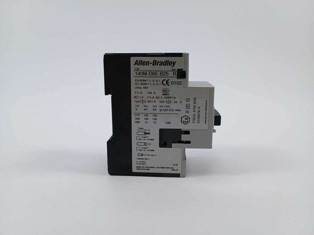 AB 140M-D8E-B25 Ser. B Motor Protection Circuit Breaker