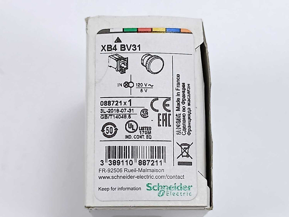 Schneider Electric XB4BV31 Incandescent Light