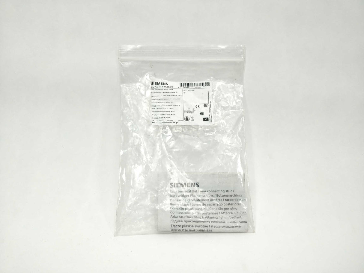 Siemens 3VA9114-0QE00 Rear Connection Studs 4 pcs