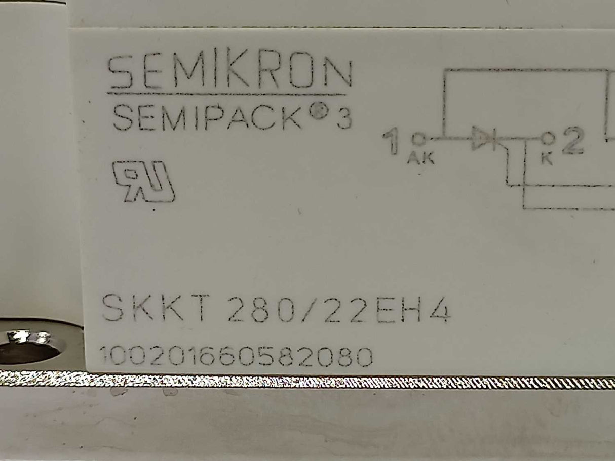 SEMIKRON SKKT280/22EH4 SKKT 280/22 E H4 SEMIPACK 3 07898655