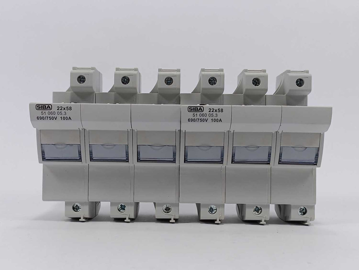 SIBA 5106005.3 URZ-U ZS Module 22x58 690/750V 100A 2 PCS