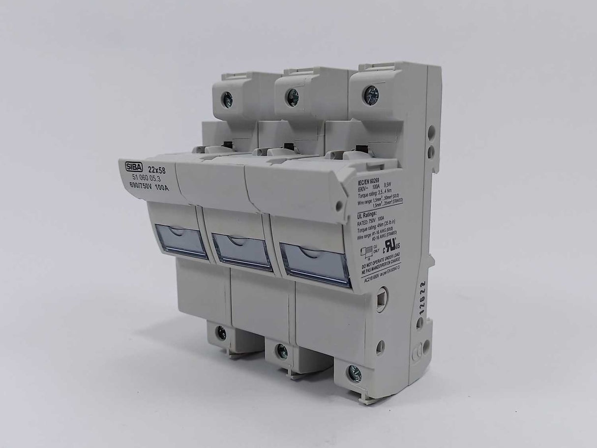 SIBA 5106005.3 URZ-U ZS Module 22x58 690/750V 100A 2 PCS