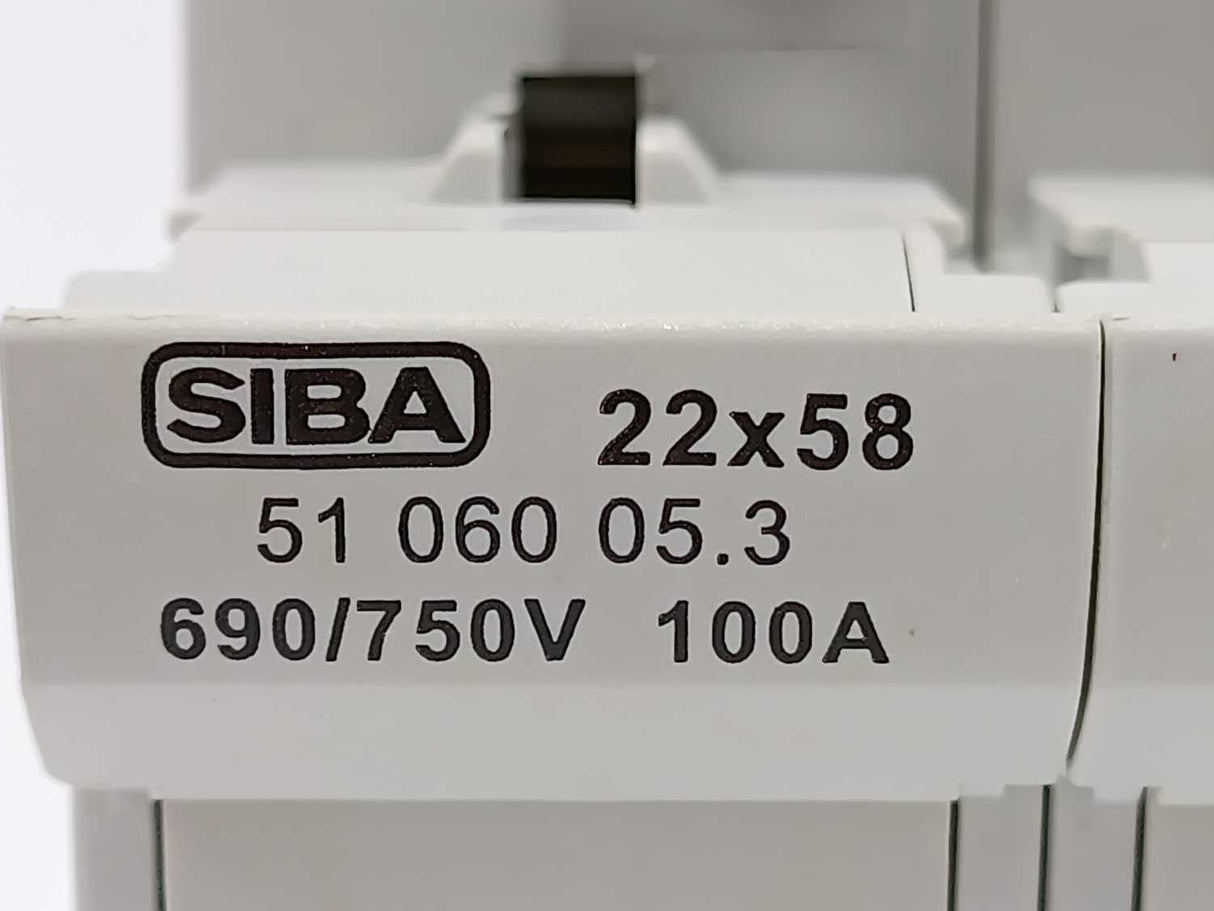 SIBA 5106005.3 URZ-U ZS Module 22x58 690/750V 100A 2 PCS