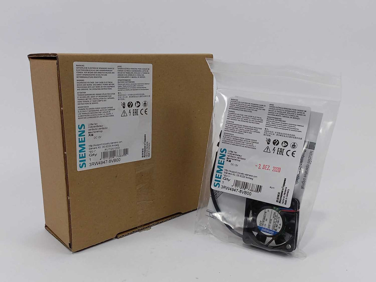 Siemens 3RW4947-8VB00 Fan for SIRIUS soft starter 3RW403 S2, 3RW404 S3