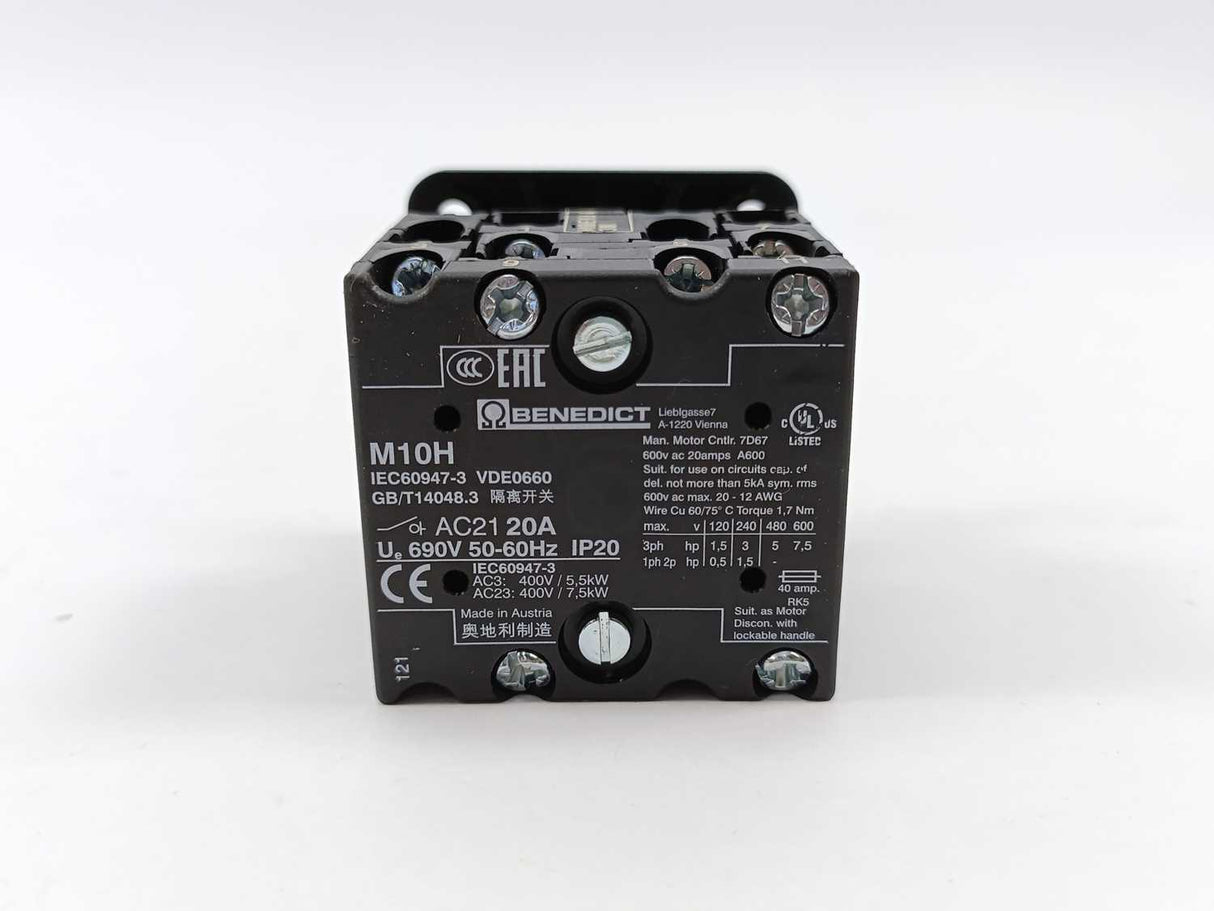 BENEDICT M10H E K6 438K Special Switch