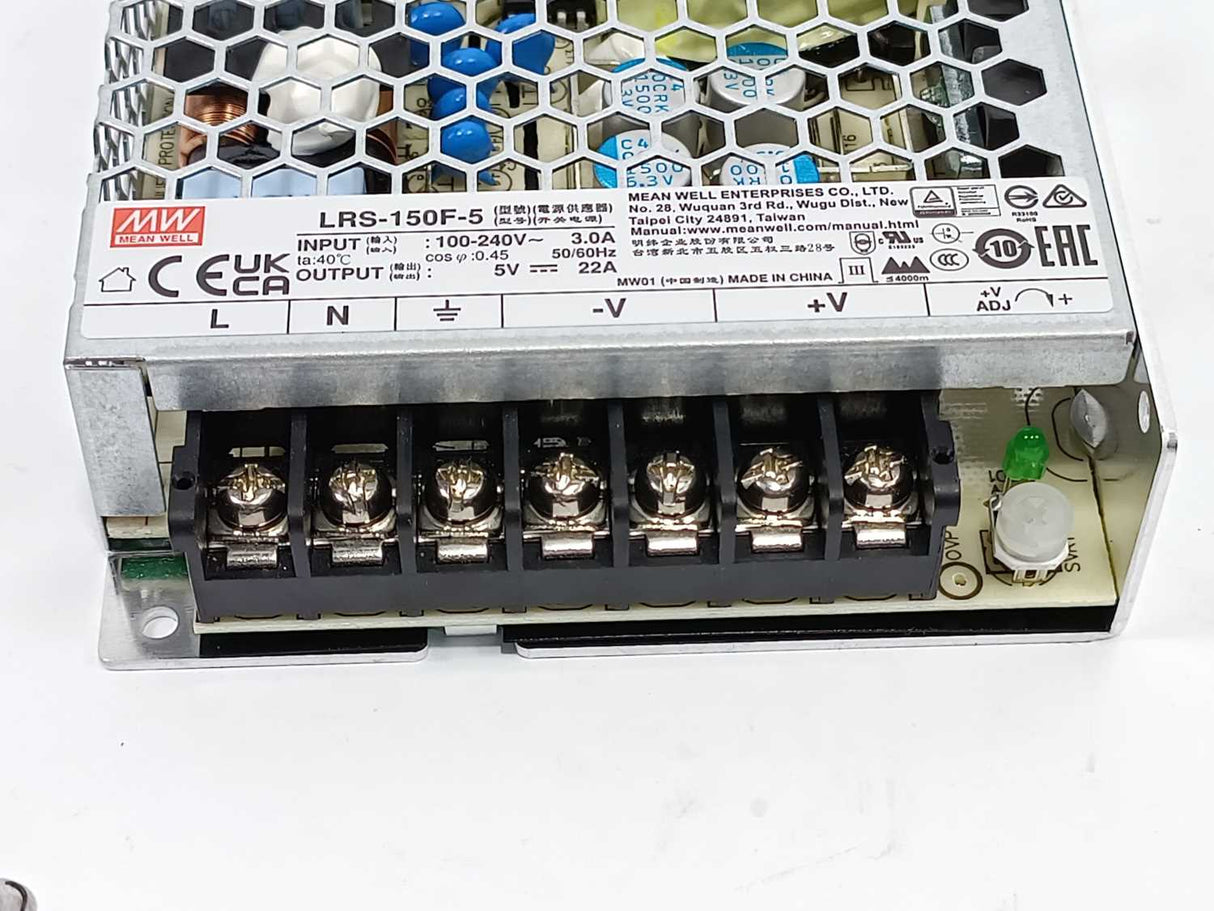 Mean Well LRS-150F-5 AC-DC Single Output Enclosed Power Supply