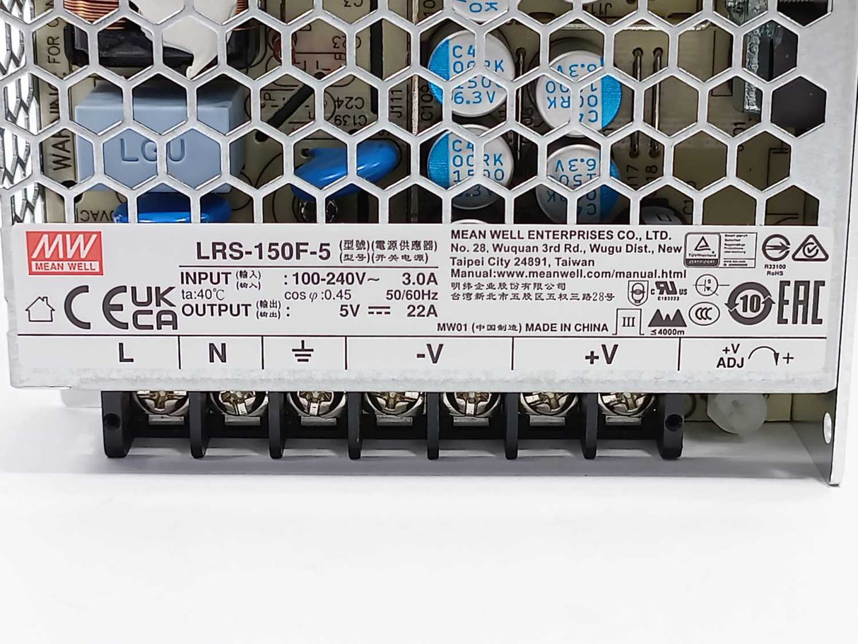 Mean Well LRS-150F-5 AC-DC Single Output Enclosed Power Supply