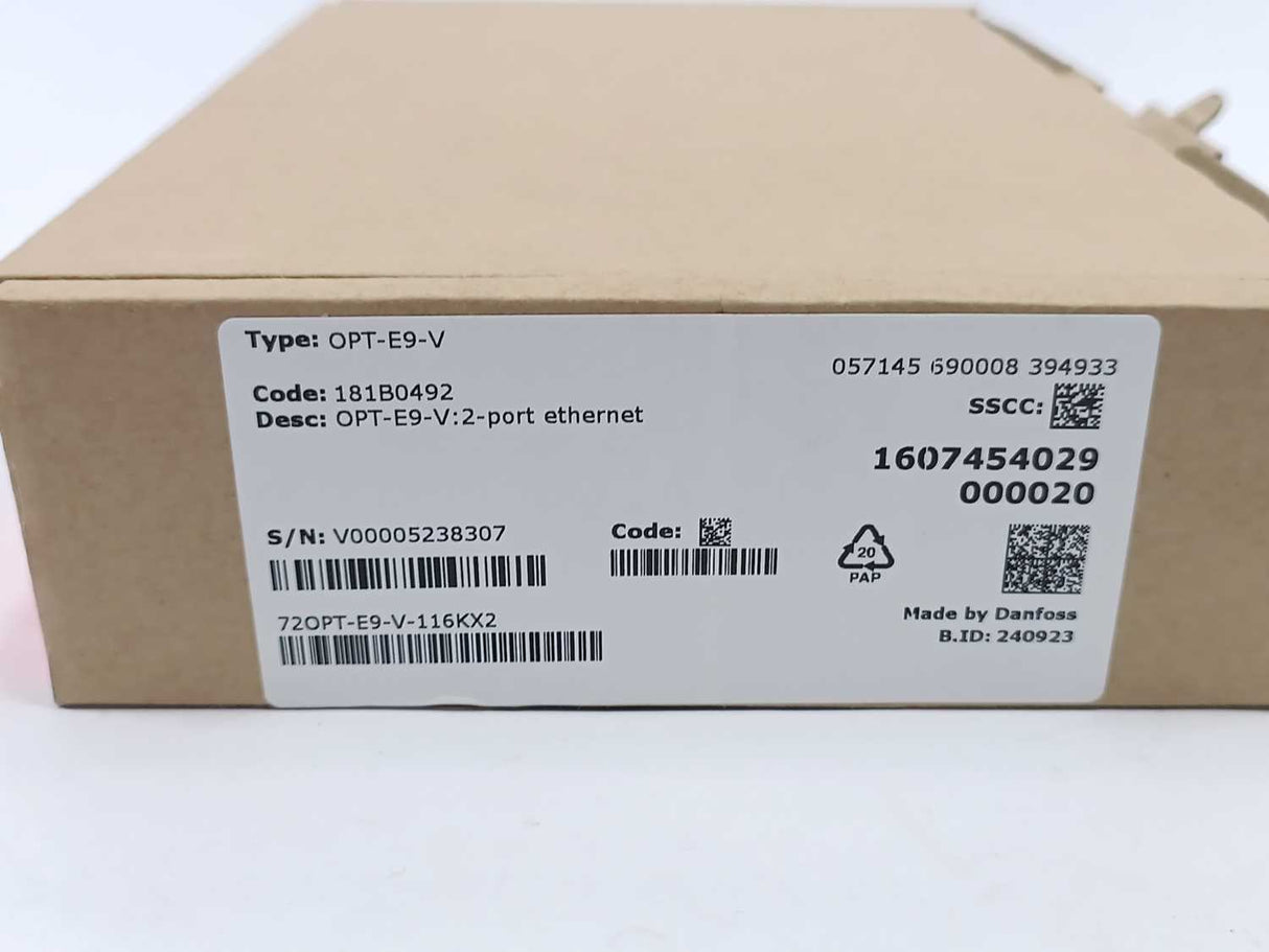 Danfoss 181B0492 OPT-E9-V, 2-Port Ethernet