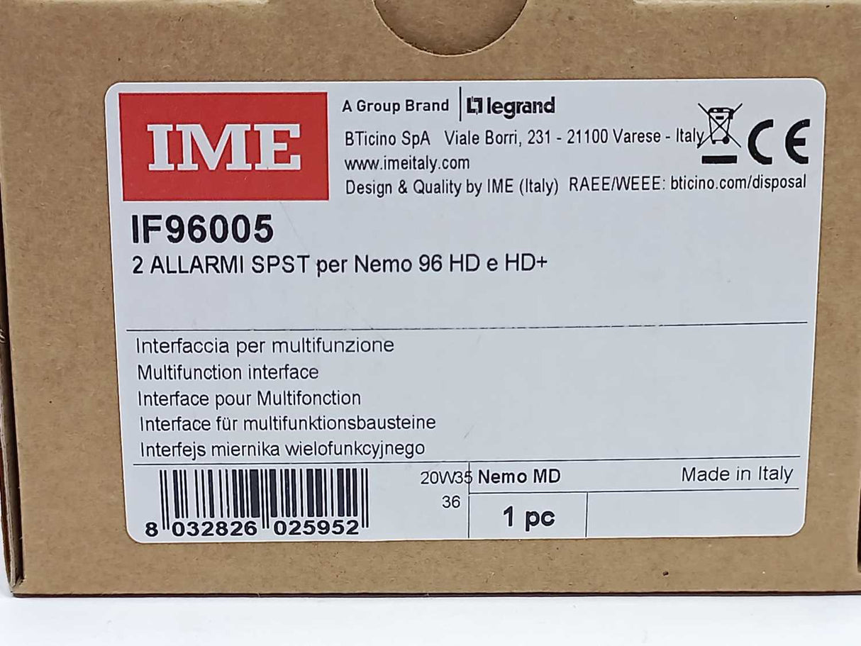 IME IF96005 Alarm Module for 2 allarms for Nemo 96HD/HD+