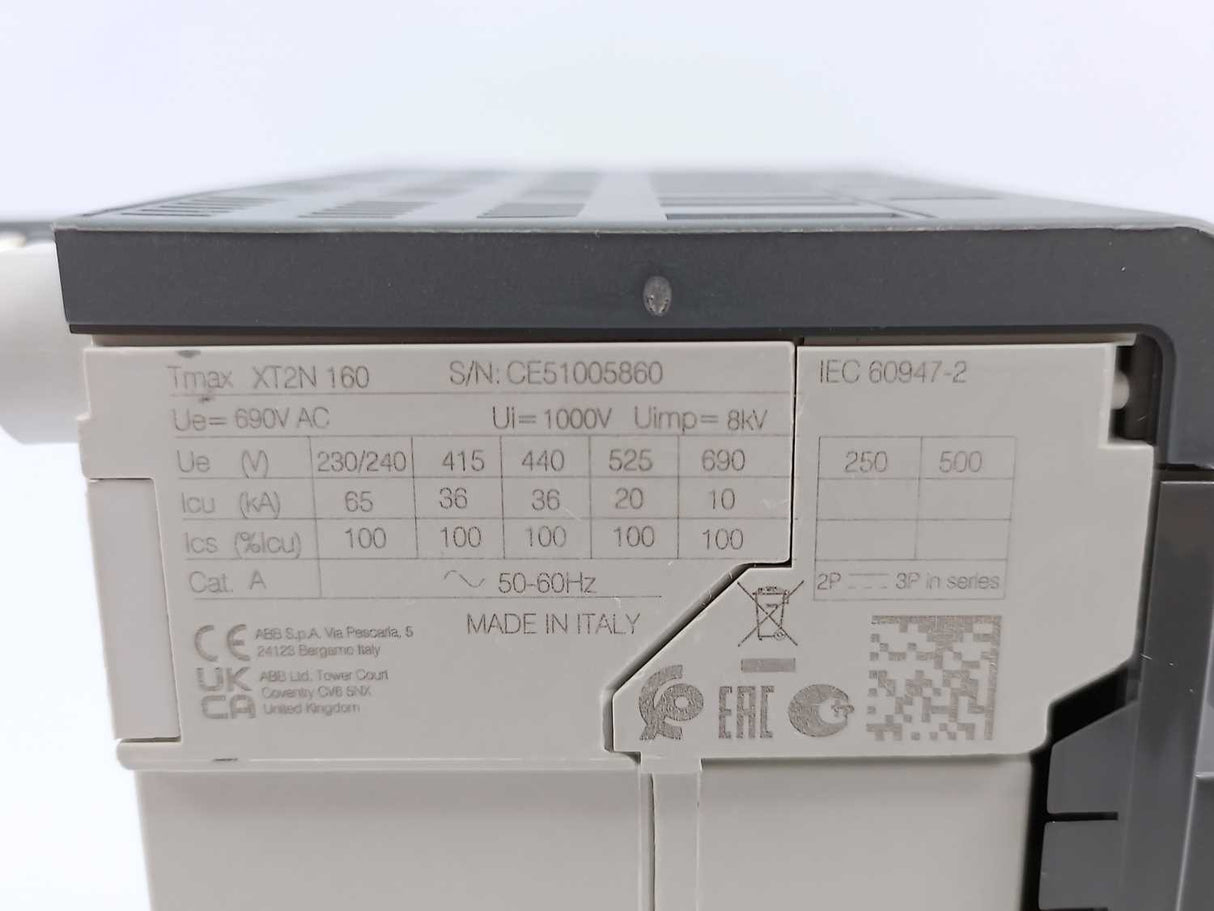 ABB XT2N160 Circuit Breaker TMAX