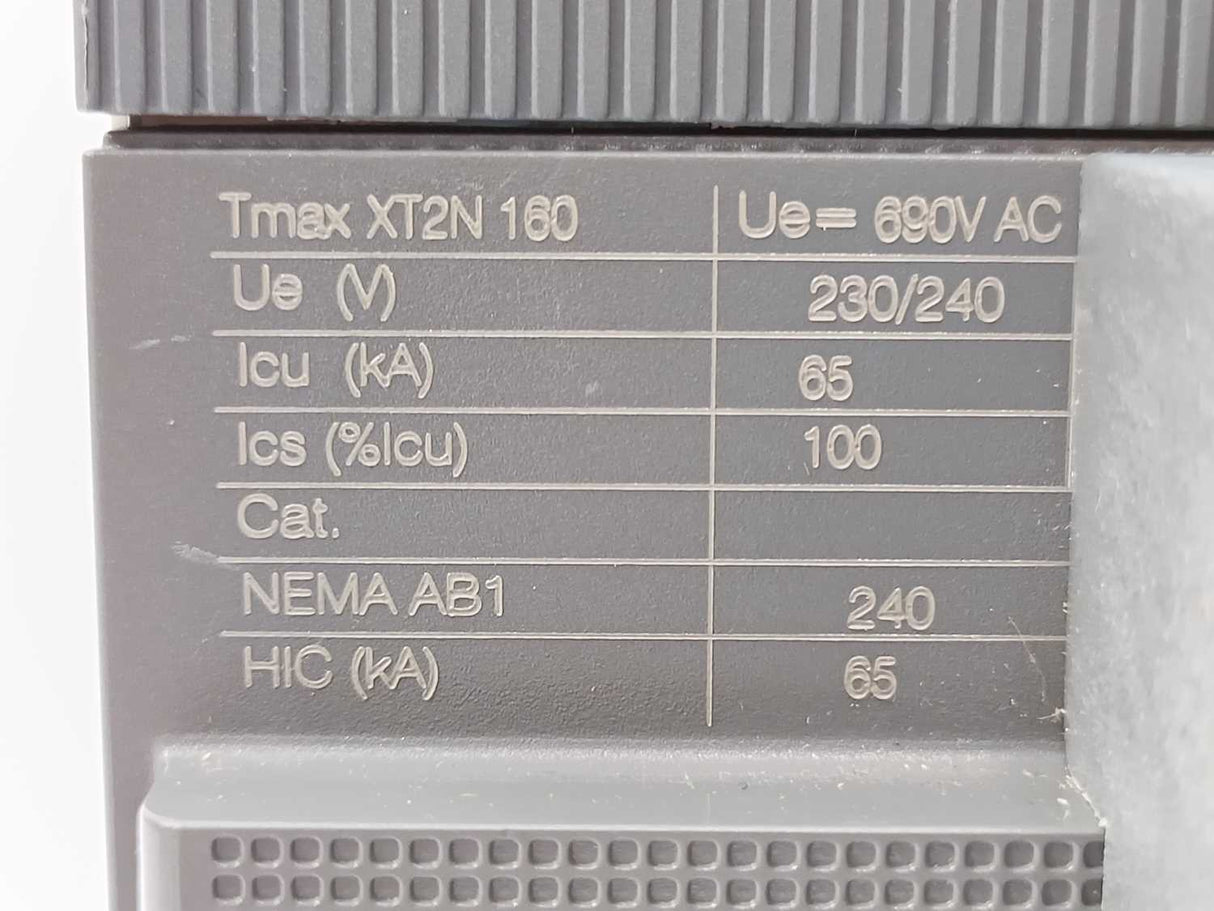 ABB XT2N160 Circuit Breaker TMAX