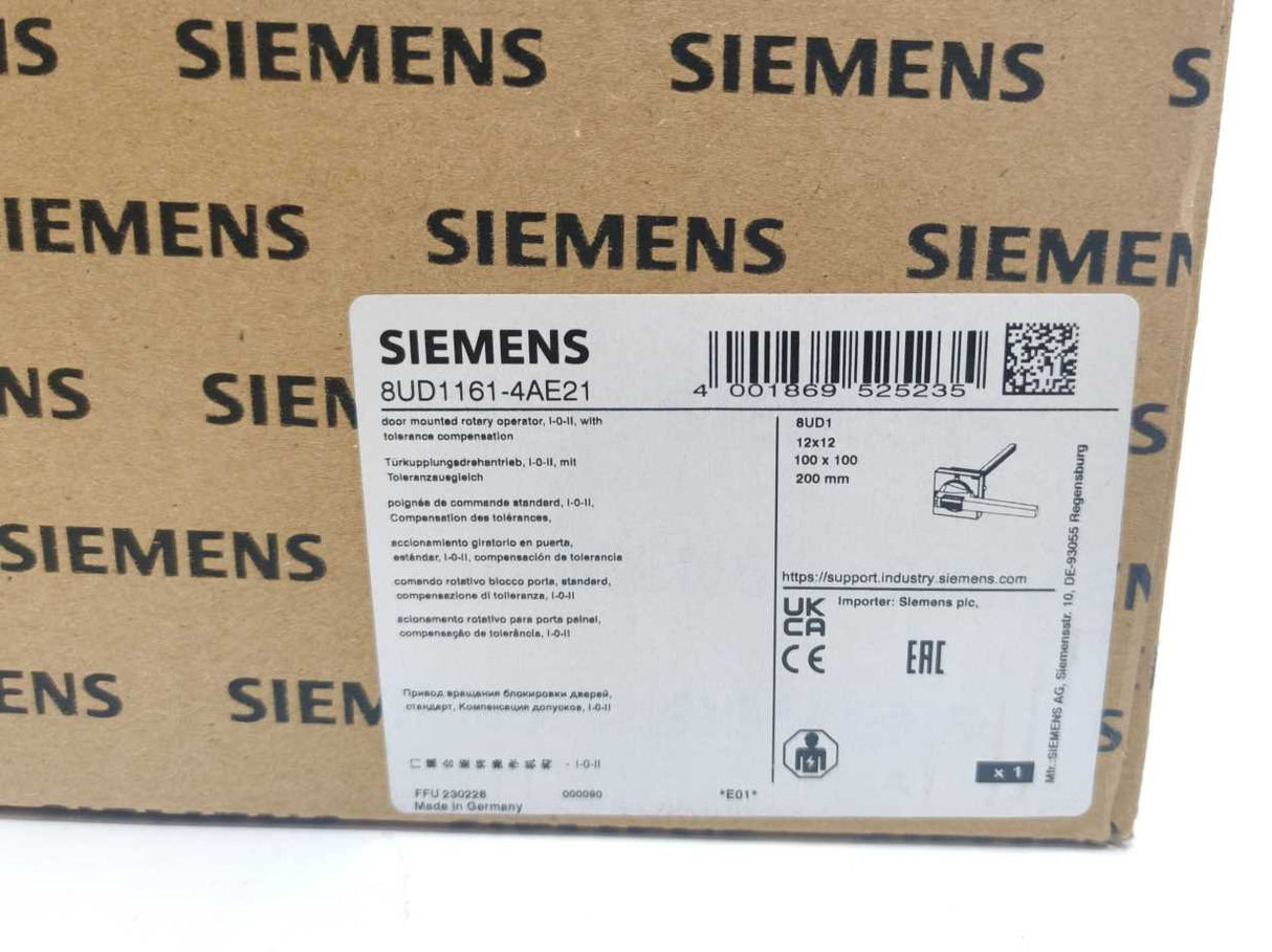 Siemens 8UD1161-4AE21 Door-coupling rotary operating mechanism