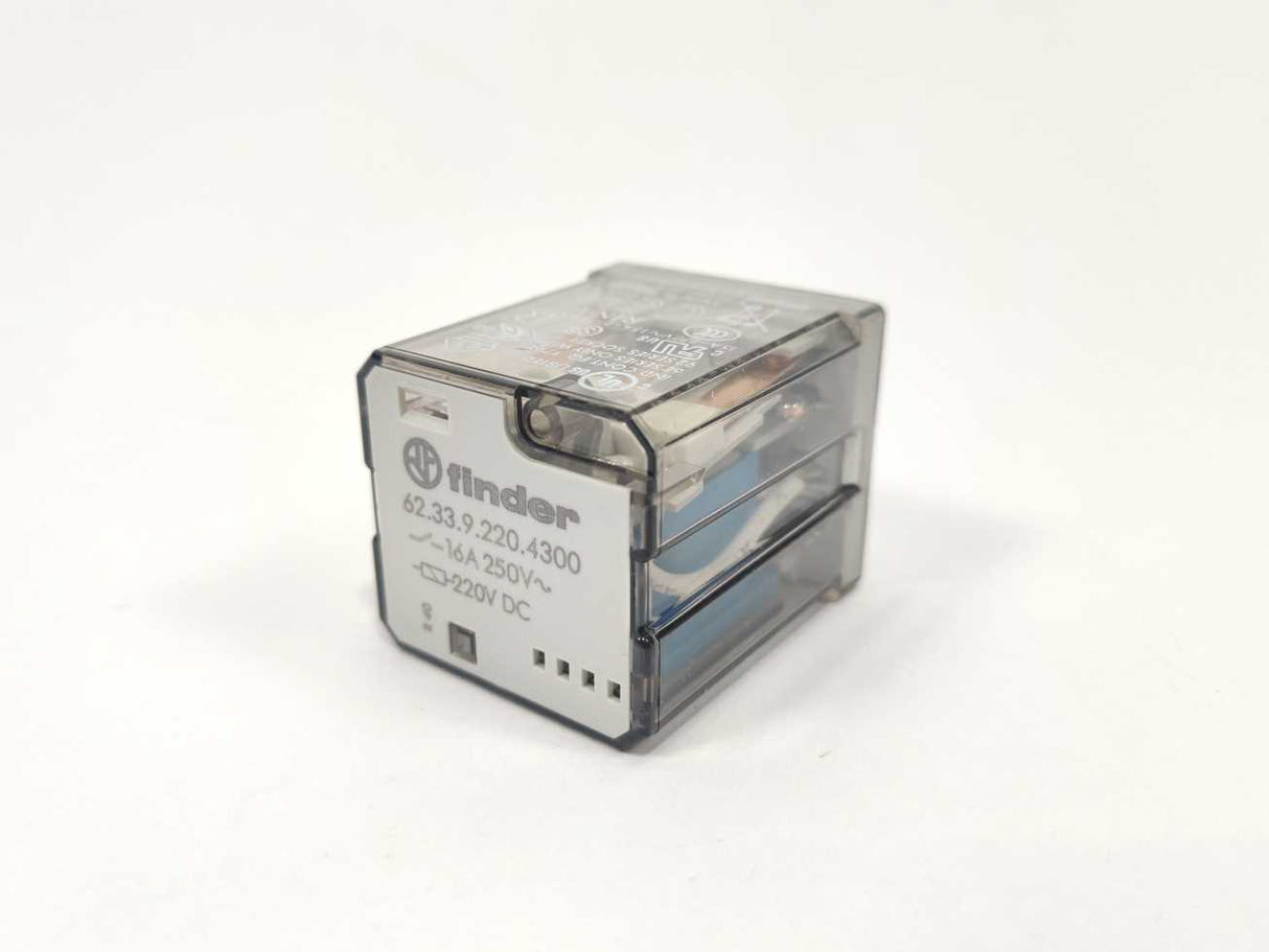 Finder 62.33.9.220.4300 Plug relay 220 V/DC 8 Pcs.