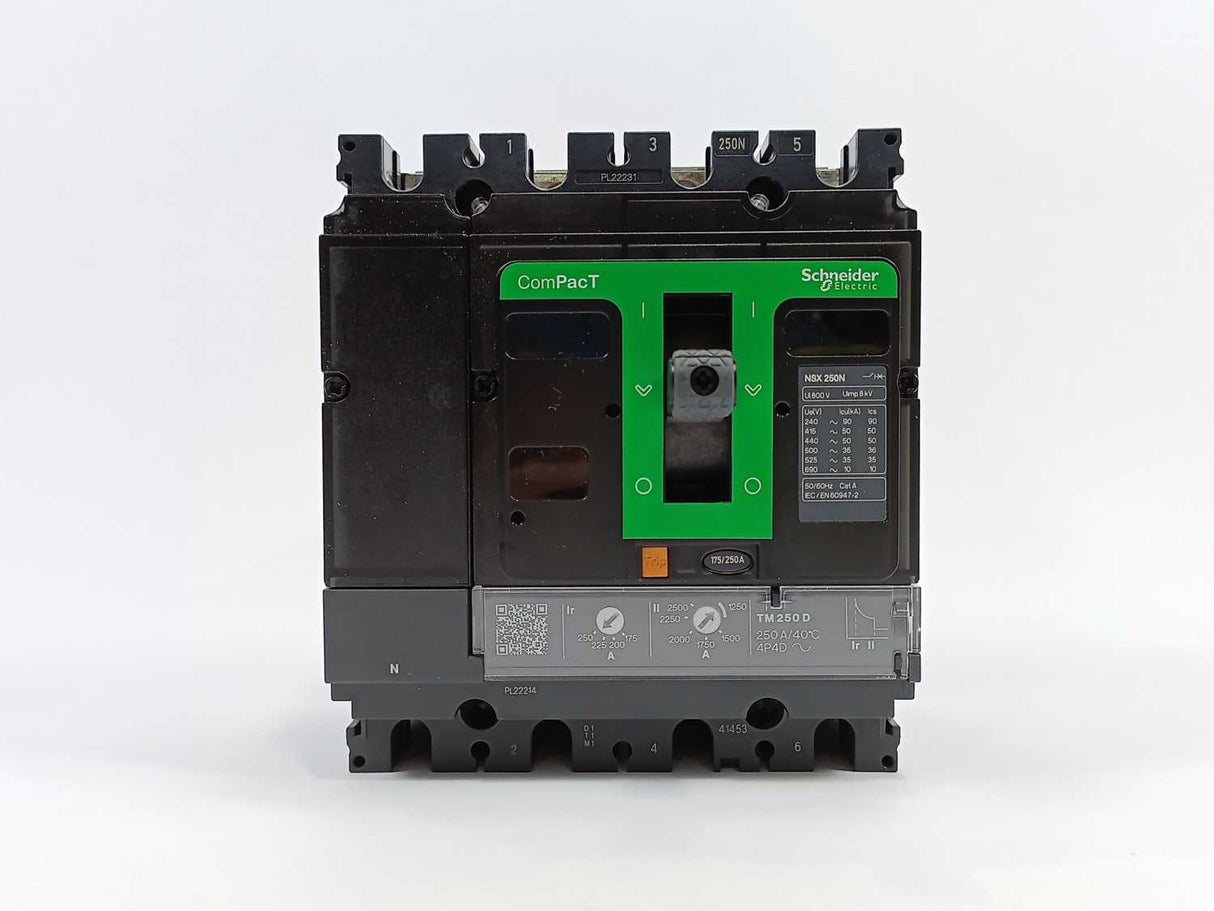 Schneider Electric C25N4TM250 Circuit breaker, ComPacT NSX250N, 50kA/415VAC