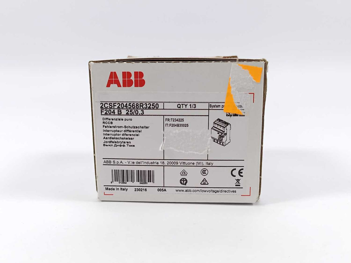 ABB F204 B-25/0.3 2CSF204568R3250, Circuit Breaker